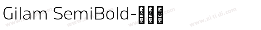 Gilam SemiBold字体转换